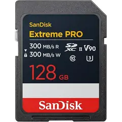 SANDISK - Memoria SD Extreme Pro 128gb Uhs-ii V90 300r300w 8k