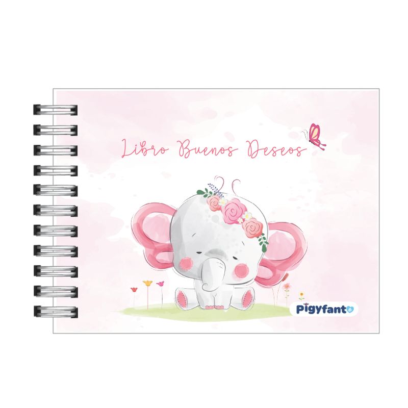 PIGYFANTE - Libro de Buenos deseos del Baby Shower