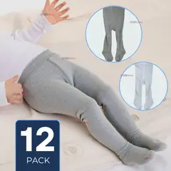 OMAS - Pack 12 Pantys Primera Capa Unicolor Surtidos Ballerina Bebé