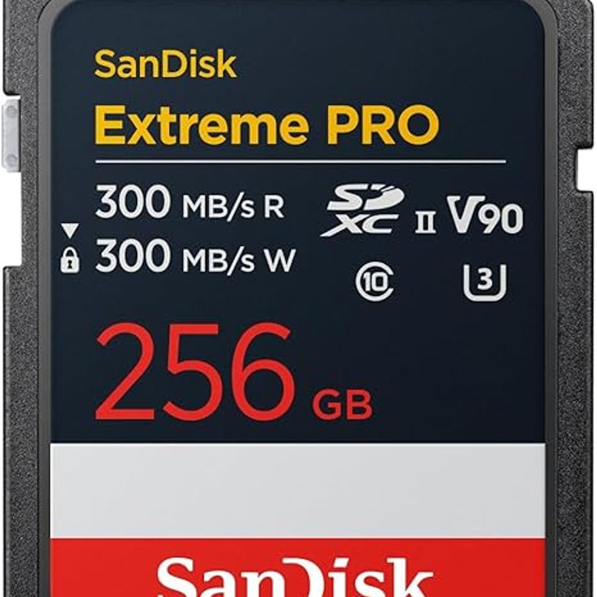 SANDISK - Memoria SD Sandisk Extreme Pro 256gb Uhs-ii V90 300r300w 8k