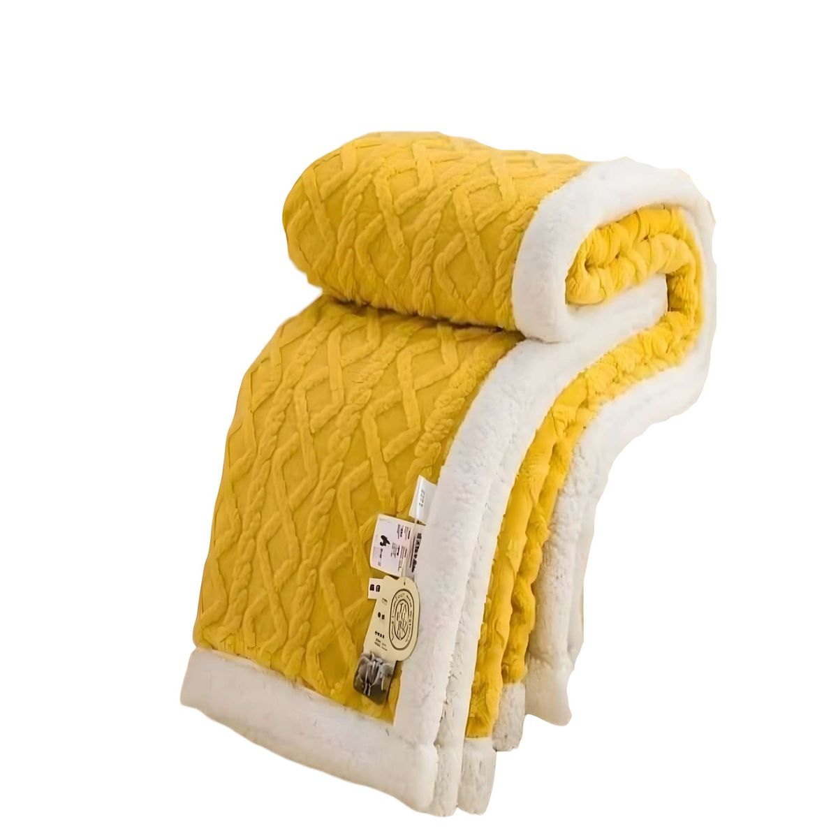 GENERICO - FRAZADAS KING AMARILLO 230x250 cm