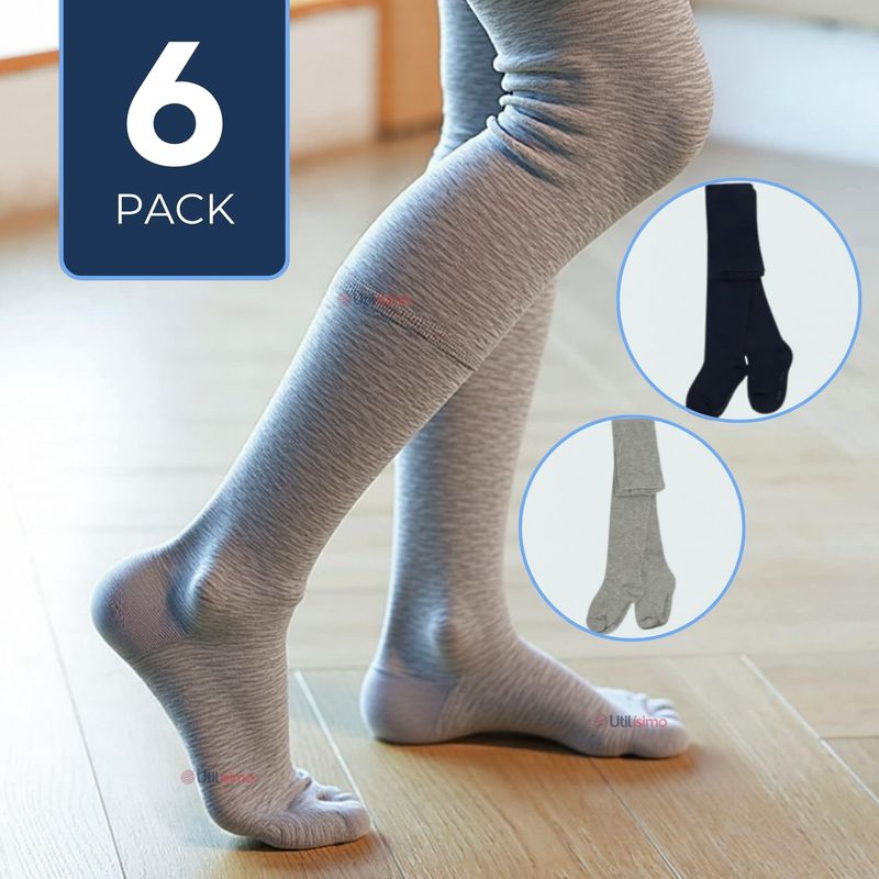 UTILISIMO - Pack 6 Pantys Primera Capa Unicolor Surtidos Ballerina Niño