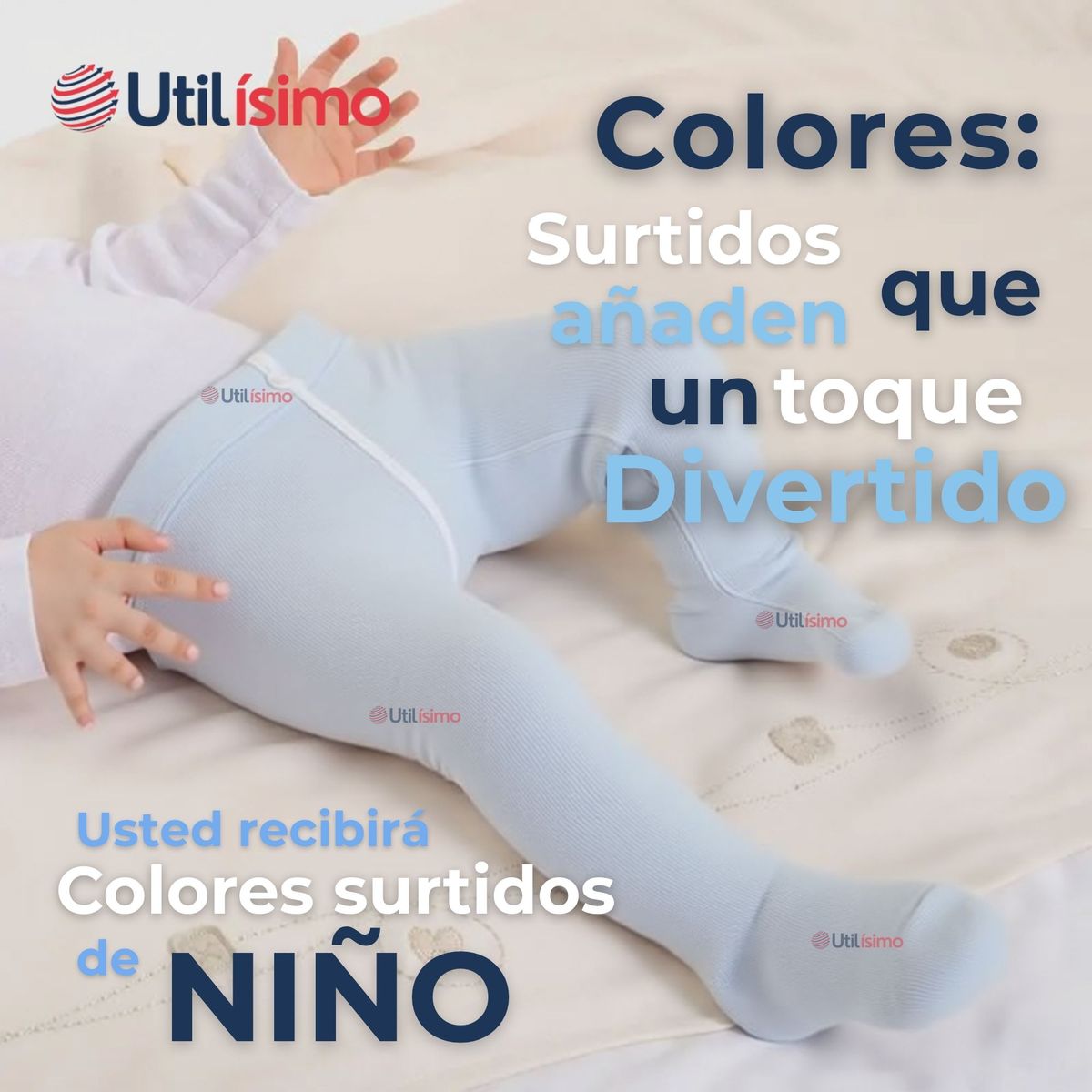 UTILISIMO - Pack 6 Pantys Primera Capa Unicolor Surtidos Ballerina Niño