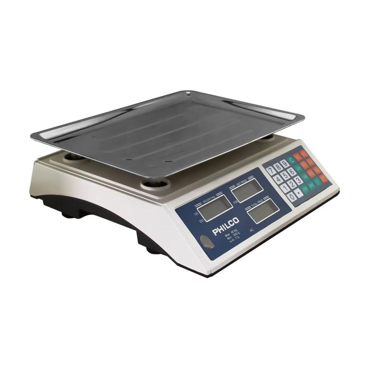 PHILCO - Balanza Peso Digital 40Kg LCD Acero Inoxidable CS841