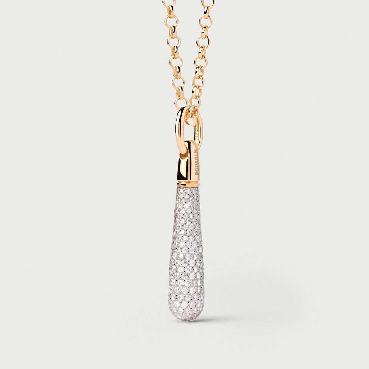 PDPAOLA - Colgante Pavé large drop