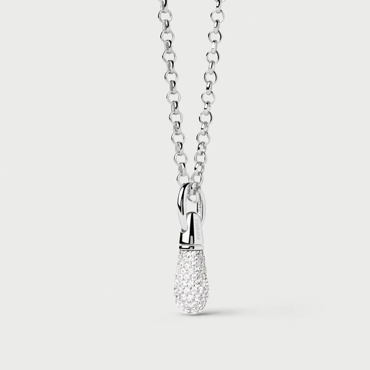 PDPAOLA - Colgante Pavé Drop de Plata