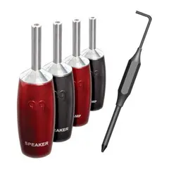 AUDIOQUEST - Bananas SureGrip 507 Silver