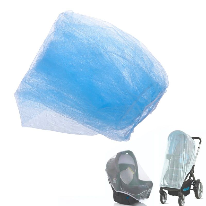 GENERICO - Malla Mosquitera Coches Bebé Seguridad Celeste