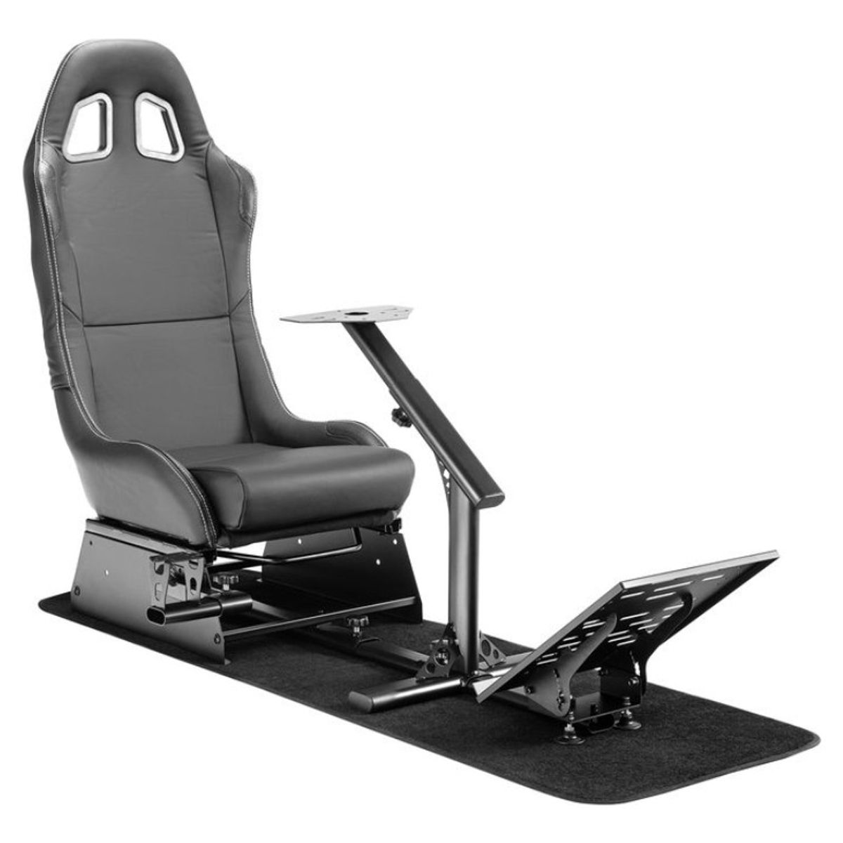 METEX - Simulador Gamer Cockpit Negro Volante Thrustmaster