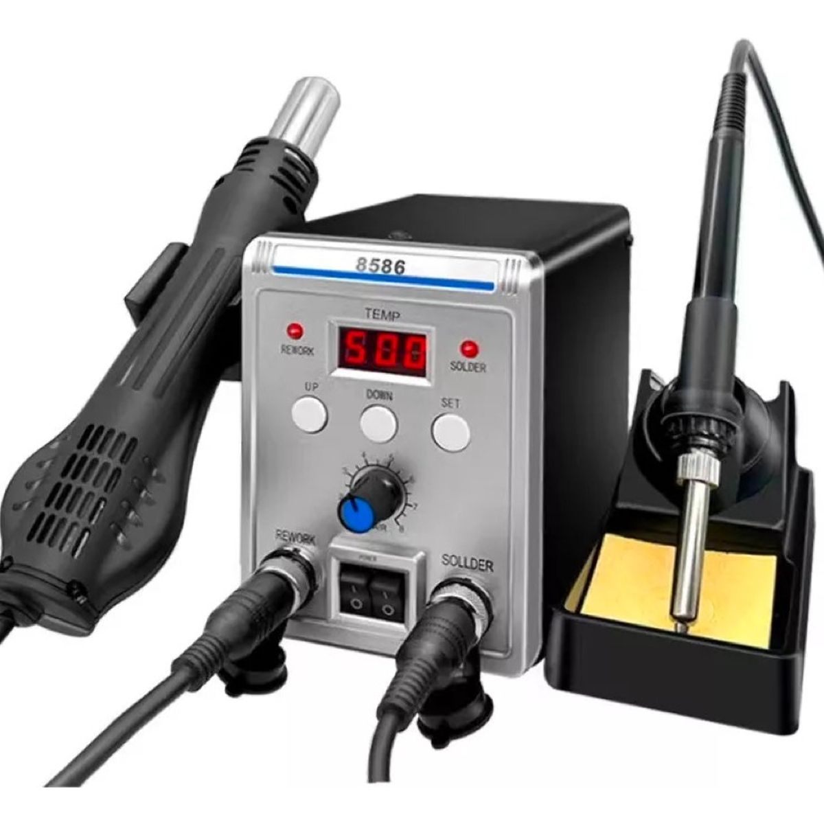 QUICK - Estacion De Soldadura 700w Con Cuatin Y Pistola De Aire