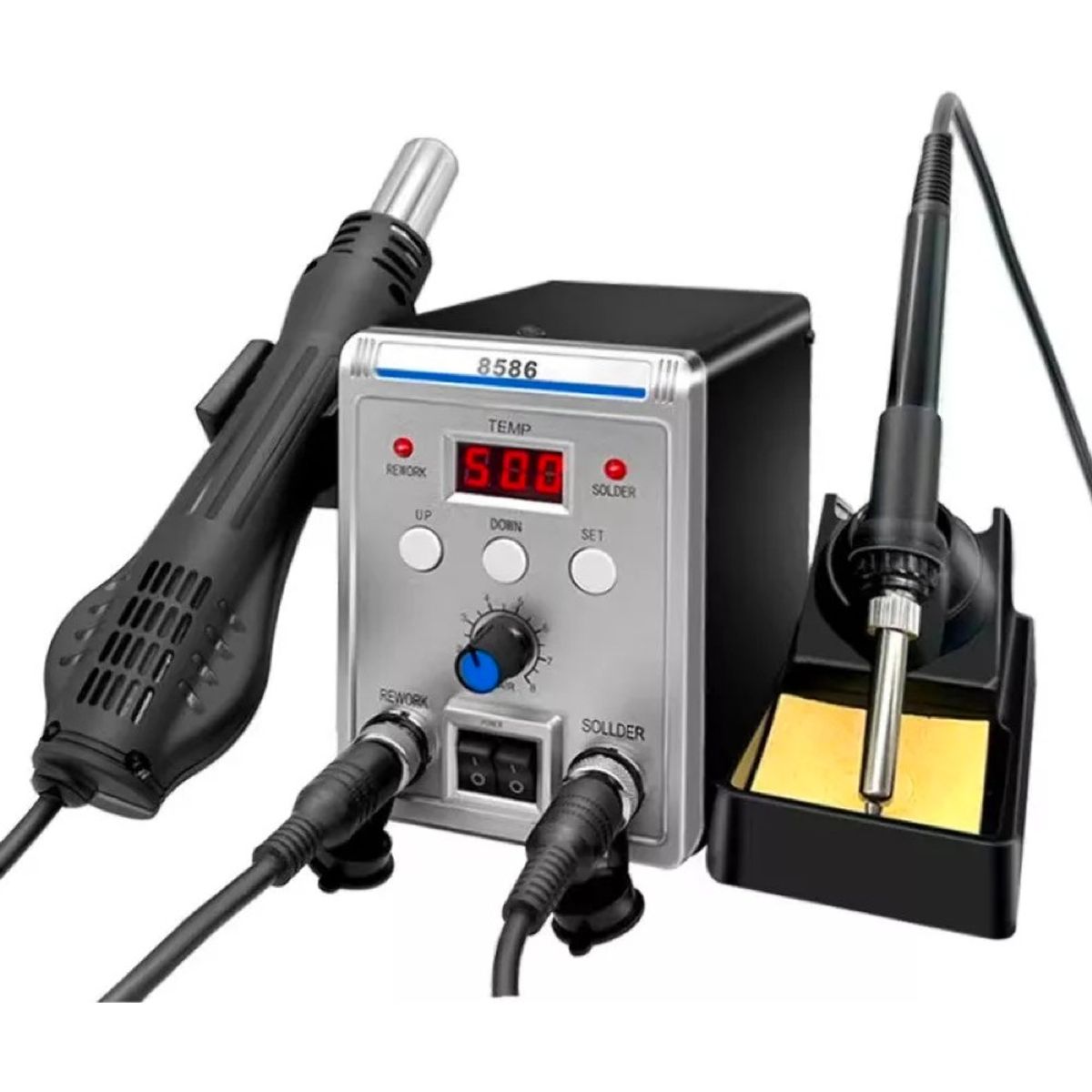 QUICK - Estacion De Soldadura 700w Con Cuatin Y Pistola De Aire