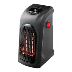 GENERICO - Termoventilador Calefactor Portátil Electrico Handy 400w Color Negro