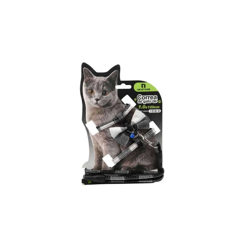 GENERICO - ARNES PARA GATOS + CORREA 120CM