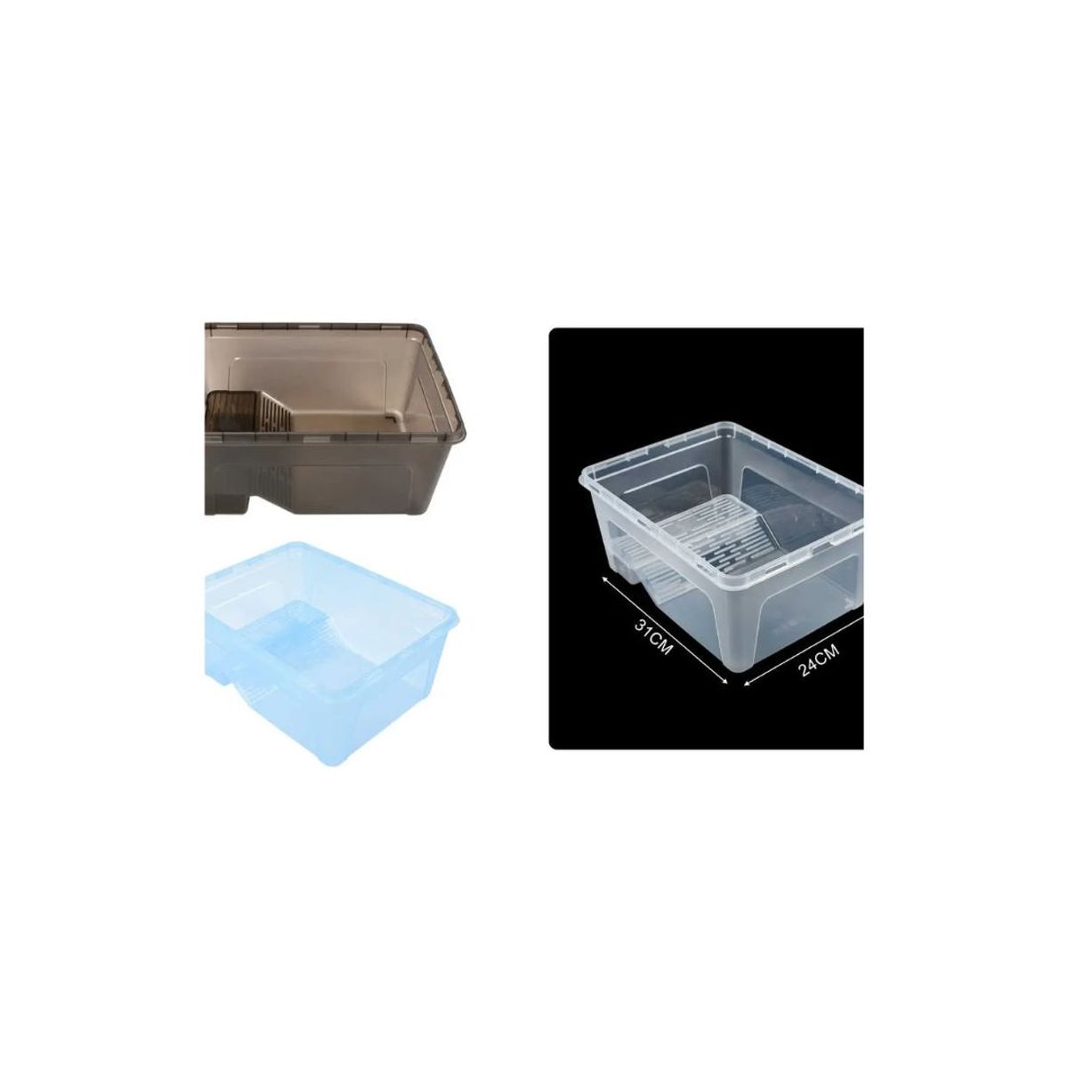 GENERICO - TORTUGUERA 31 X 24 X 14 CM