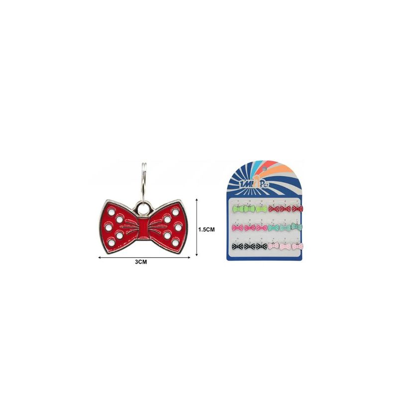 GENERICO - COLGANTES DE PAJARITA PARA MASCOTAS 18PCS 1CM