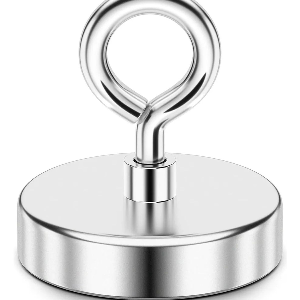 KUANGYE - Fuerte Imán Con Gancho 60 Mm 130 Kg Salvamento Recupe