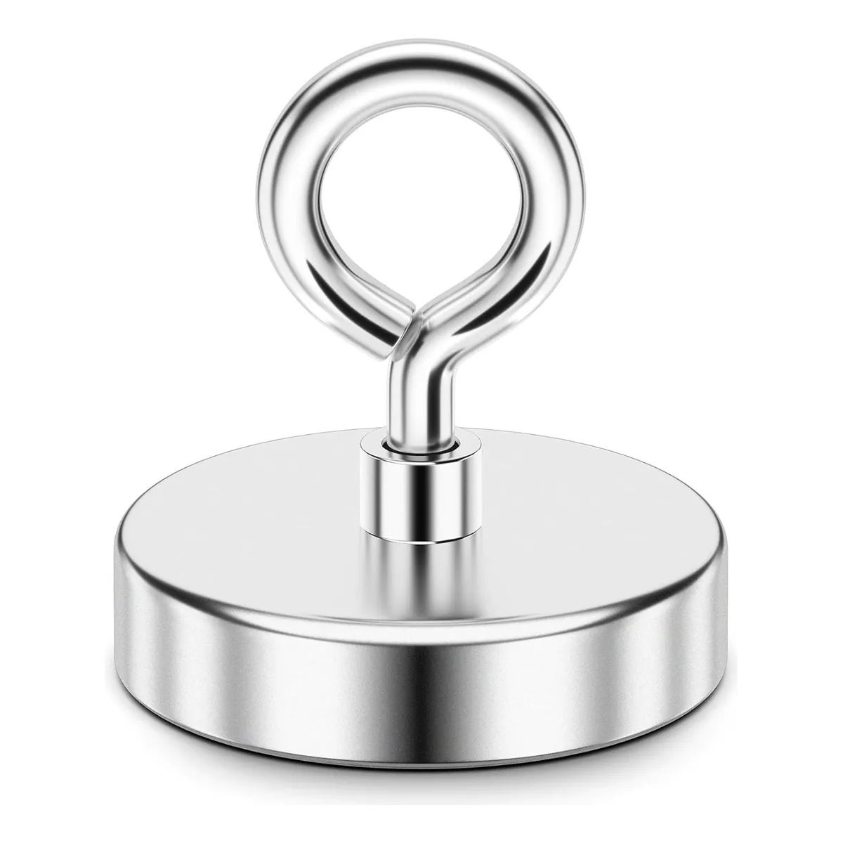 KUANGYE - Fuerte Imán Con Gancho 60 Mm 130 Kg Salvamento Recupe