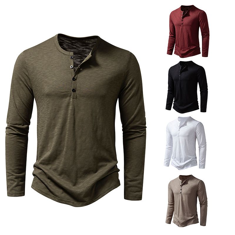 EDWINAYY - Camisa Elegante Casual De Manga Largas Para Hombre