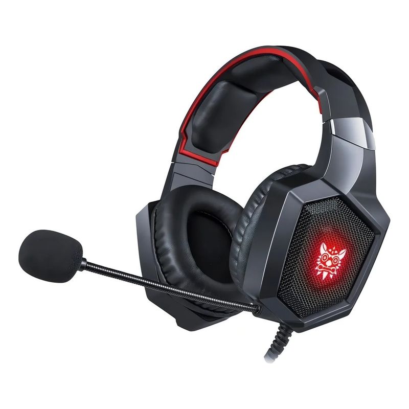 CASTLEN - Audífonos Alámbrico con Micrófono Cancelación de Ruido RGB