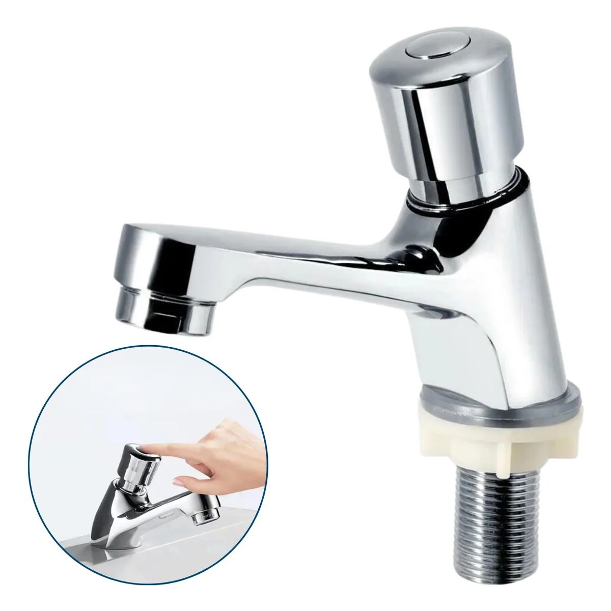 KUANGYE - Llave Temporizada Lavamanos Lavatorio Aleación De Zinc