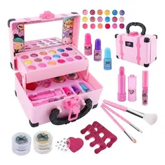 KUANGYE - Kit De Maquillaje Para Niños Lavable Moda Conjunto 32 Pzs