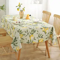 PUREPOWER - Mantel PVC Limón Impermeable 140x180cm Fácil Limpieza para Exterior