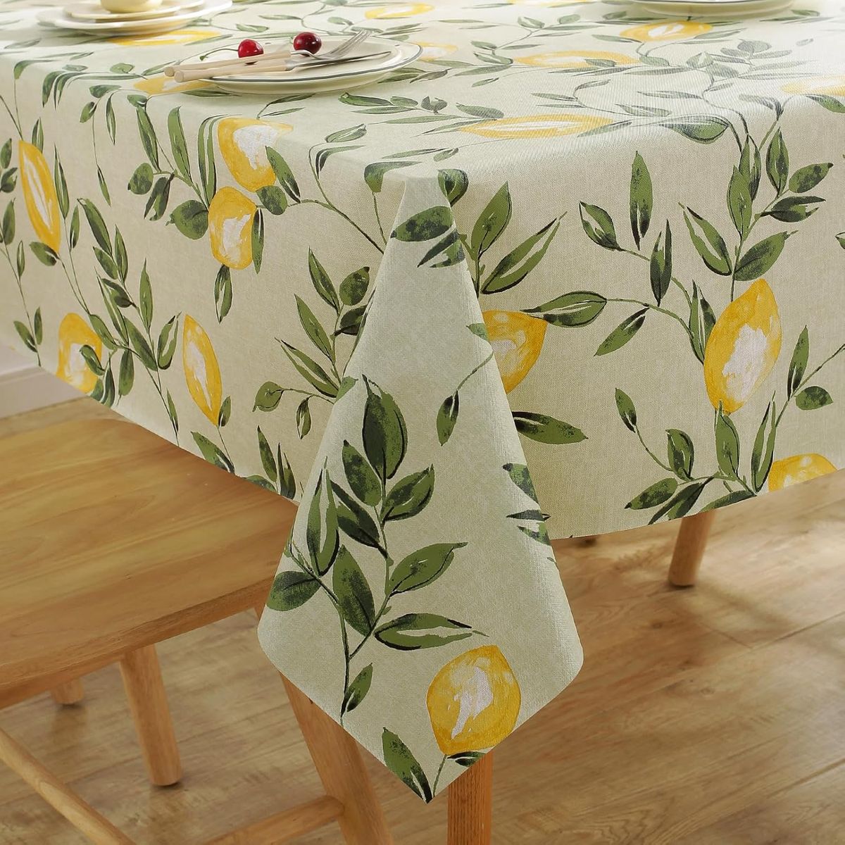 Mantel PVC Limón Impermeable 140x180cm Fácil Limpieza para Exterior, marca PUREPOWER - Foto 2