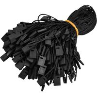 1000 Pcs Colgante Negro Hilo Etiqueta Papel Ropa Broche 17cm