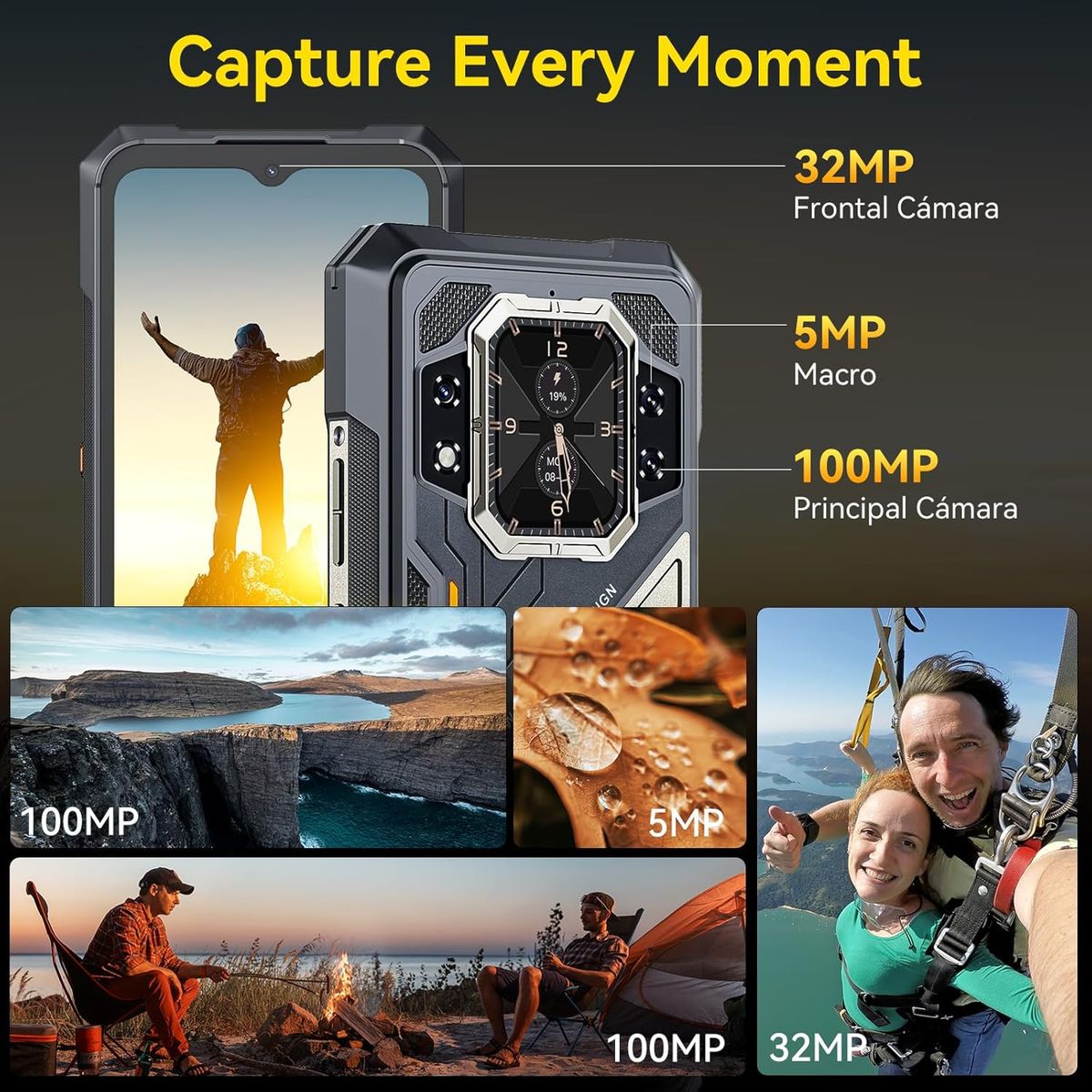 CUBOT - CUBOT KINGKONG X PRO 5G Celular 48GB+256GB 100MP 10200mAh  Android 14