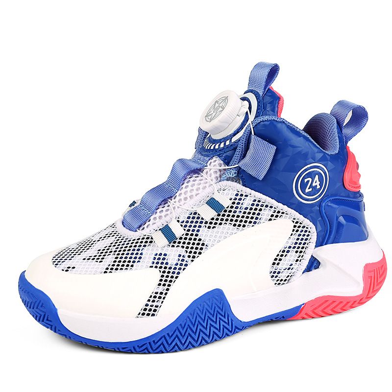 DANWEILE - zapatillas de baloncesto para niños entrenando - Blanco azul