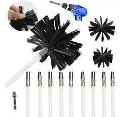 KUANGYE - Kit Limpia Cañones Estufas Con Cepillo De 4 Y De 6 Pulgadas