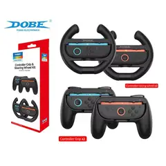 DOBE - Empuñadura del controlador del volante de carreras 4 en1 para Switch 2