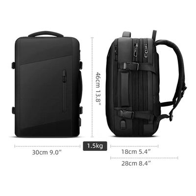 Imagen 2 del producto Mochila Maleta Impermeable Antirrobo Expansible 35l Usb