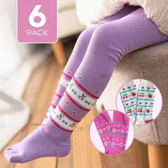 UTILISIMO - Pack 6 Pantys Primera Capa Diseños Surtidos Ballerina Niña