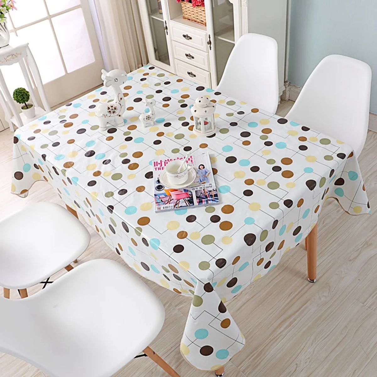 PUREPOWER - Mantel PVC Hojas Impermeable 140x220cm