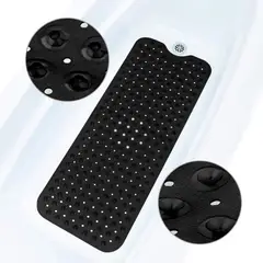 EVERSO - Tapete Pvc Antideslizante Para Baño 40x100cm Negro