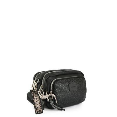Imagen 2 del producto Cartera bandolera exotic mediana negro especial