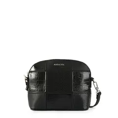 AMPHORA - Cartera bandolera mochi pequeña negro especial