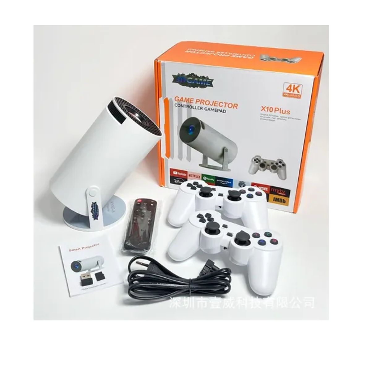 GENERICO - Proyector Portátil X10 Plus Con Joystick Tarjeta De Juego