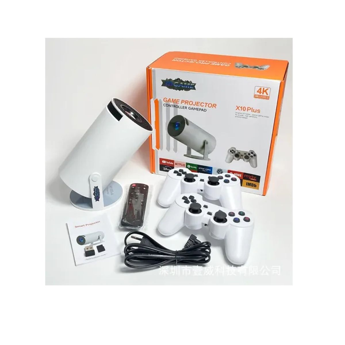 GENERICO - Proyector Portátil X10 Plus Con Joystick Tarjeta De Juego