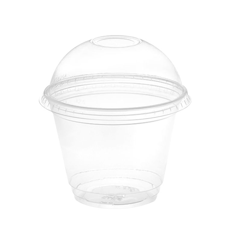 GENERICO - Vaso Pet con Tapa Domo Cruz 265ml - 9oz 50 unidades