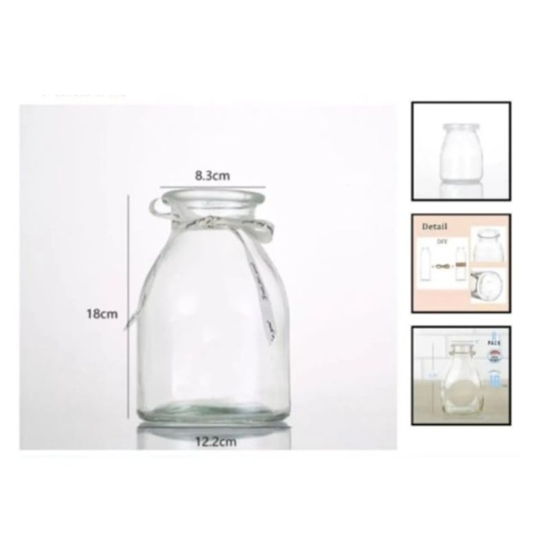 GENERICO - Macetero De Vidrio 18Cm Para Flores