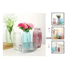 GENERICO - Macetero De Vidrio 22Cm Para Flores Florero