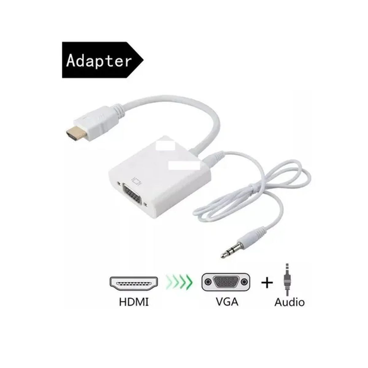 GENERICO - Adaptador Conversor Hdmi A Vga Audio