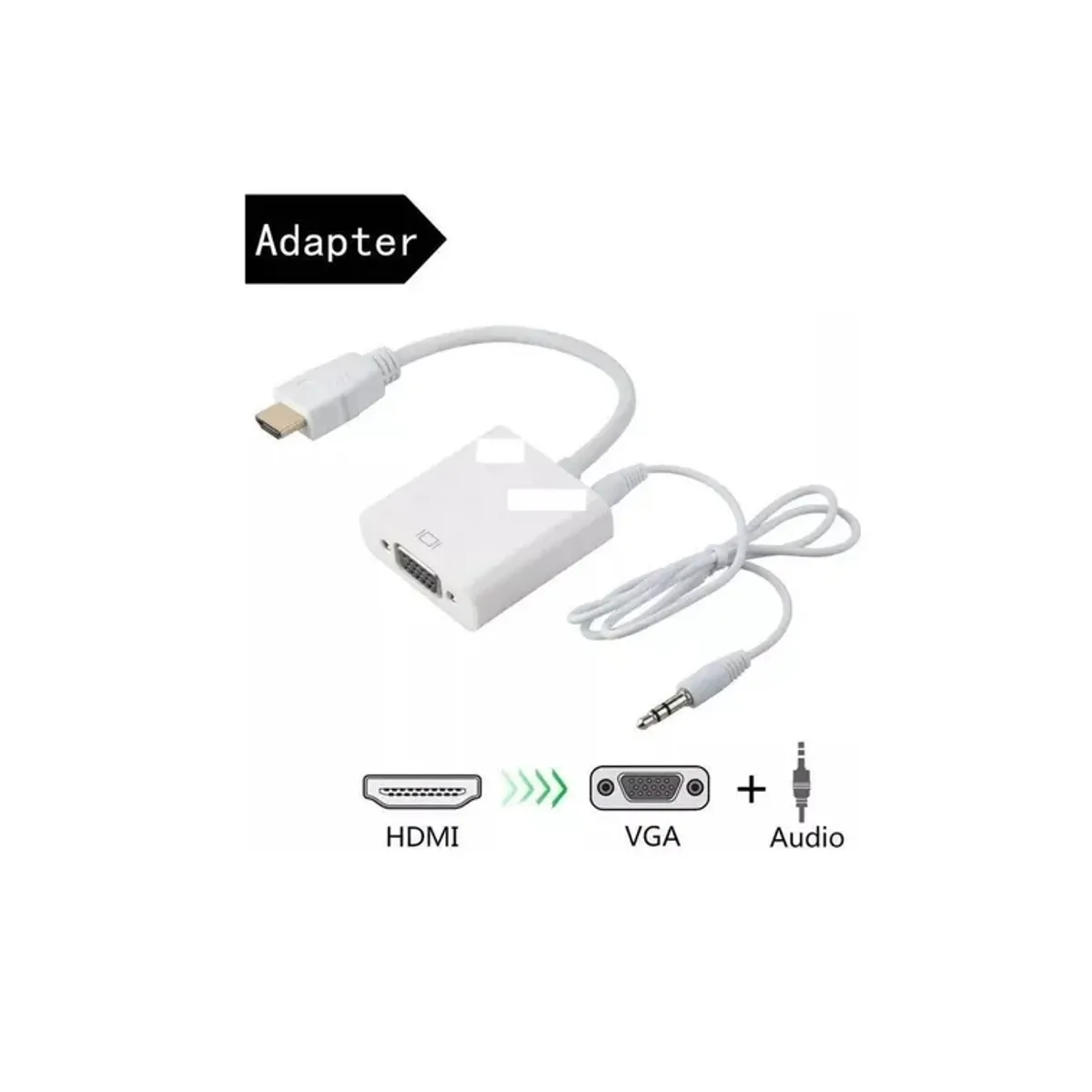 GENERICO - Adaptador Conversor Hdmi A Vga Audio