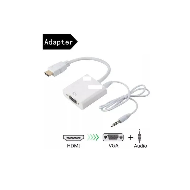 GENERICO - Adaptador Conversor Hdmi A Vga Audio