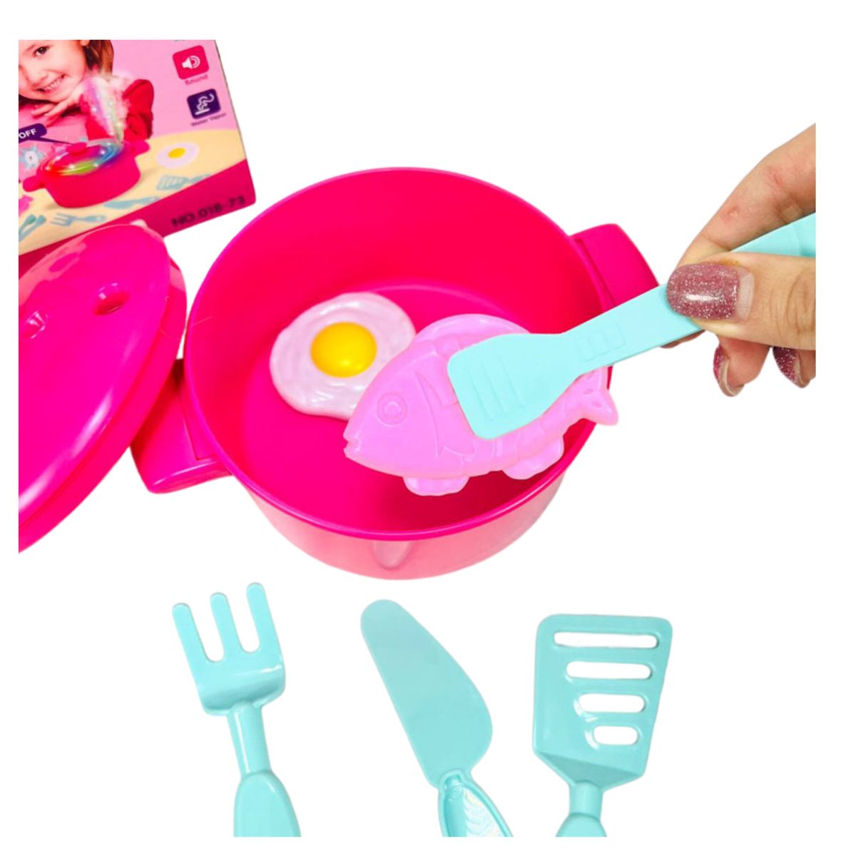 GENERICO - Olla De Juguete Con Luz Sonido Vapor