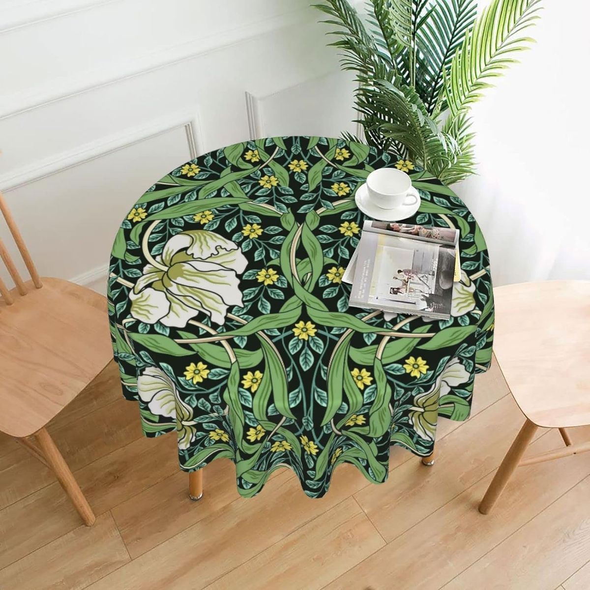 PUREPOWER - Mantel Redondo Flores Vintage 150x150cm