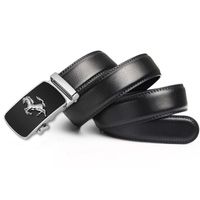 Cinturón ejecutivo hebilla automática hombre Cavallino Plateado