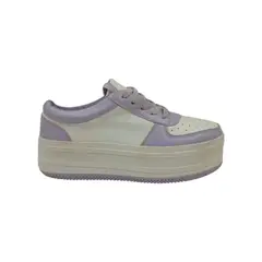 HERIEL - Zapatilla Blanca Plataforma